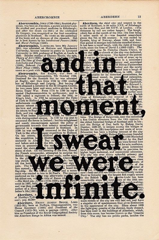 And In That Moment, I Swear We Were Infinite Poster