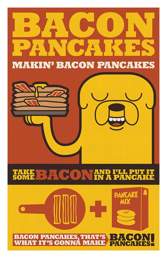 Adventure Time: Bacon Pancakes Poster