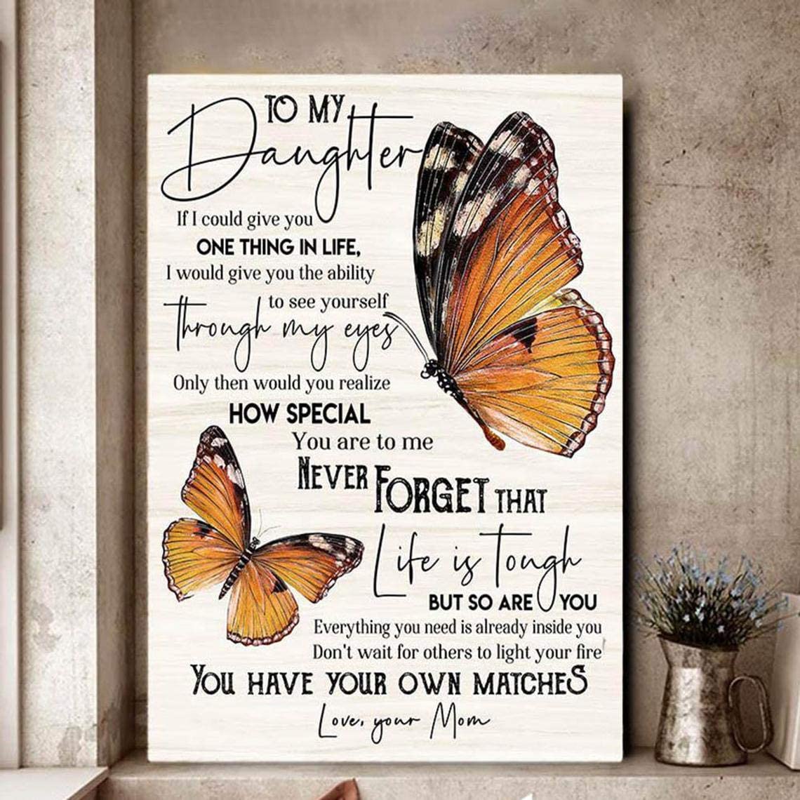 To My Daughter How Special Your Are To Me From Mom Gift Idea Personalized Poster Canvas, Poster print, Wall Art