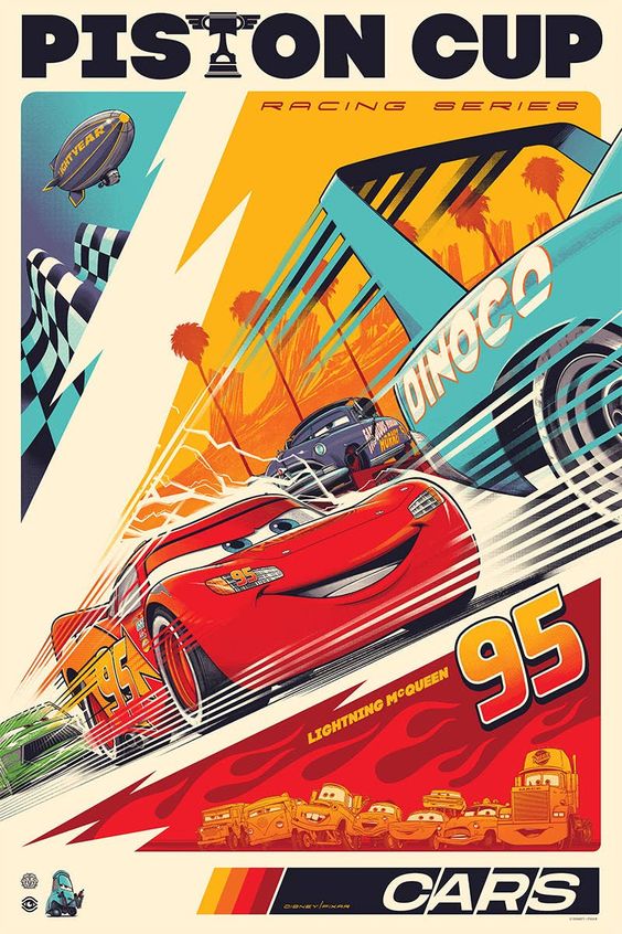 15 Beautifully Reimagined Pixar Movie Posters That Truly Capture The Spirit Of The Films, Retro Poster, Vintage Poster