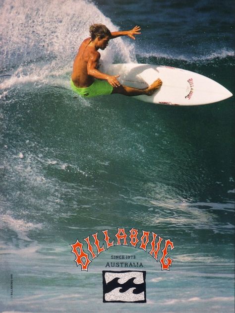 1990 BILLABONG Surfing Poster, Retro Poster, Vintage Poster