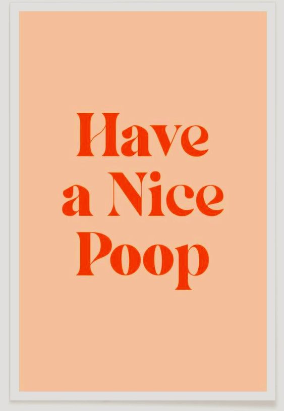 Bathroom wall art, Have A Nice Poop Poster