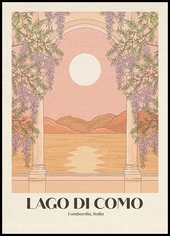 Cai and Jo – Lago Di Como Poster