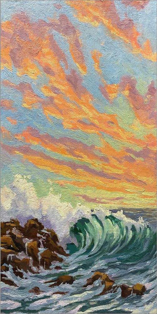 Sunset Wave  Original or Fine Art Giclée Print Poster