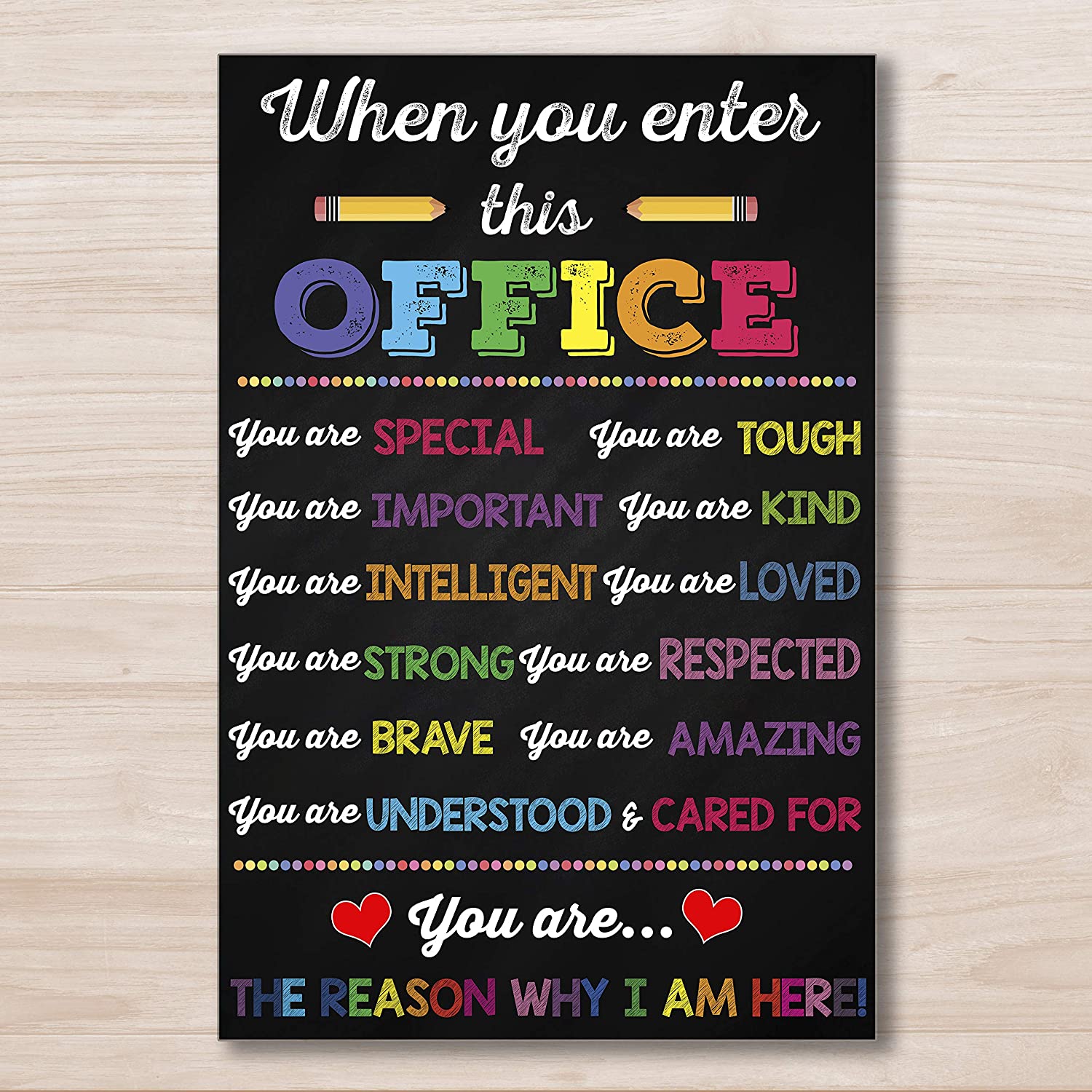 Aprillove When You Enter This Office You Are Special Poster, School Counselor Poster, Office Decor, Chalkboard Sign, Therapist Decor, Poster print, Wall Art