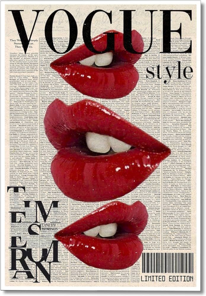 Vogue style poster vintage, Retro Poster, Vintage Poster