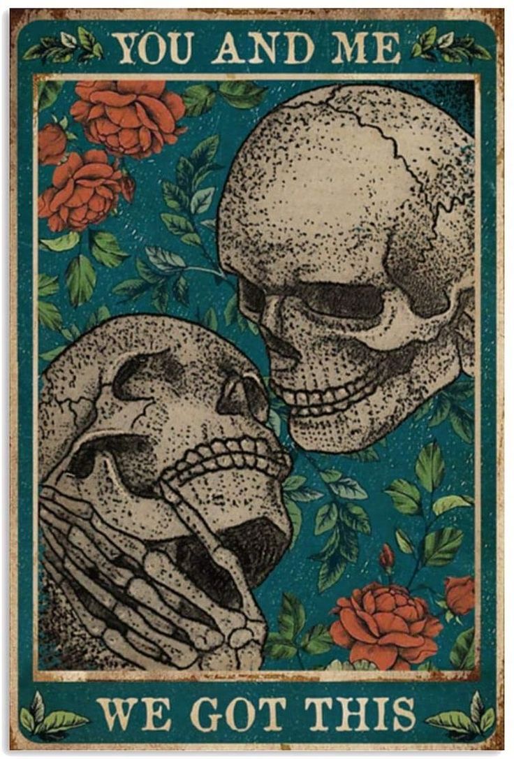 The Lovers Tarot Skeleton