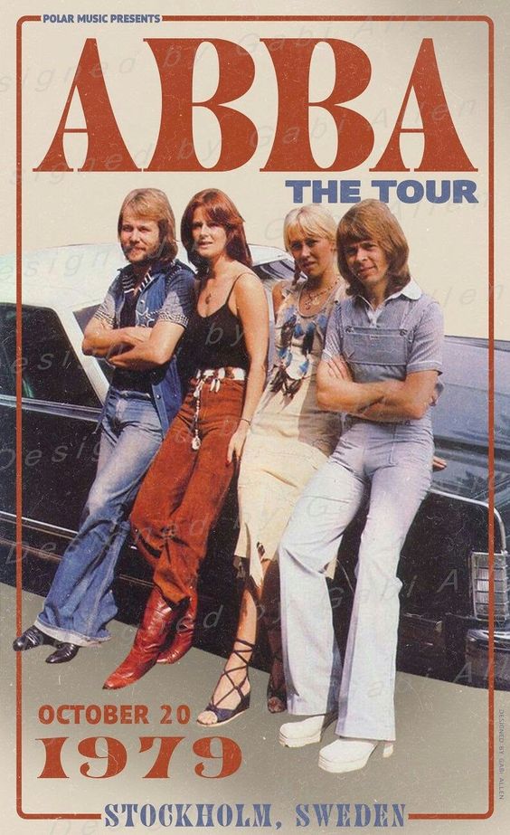 ABBA The Tour Poster, Retro Poster, Vintage Poster