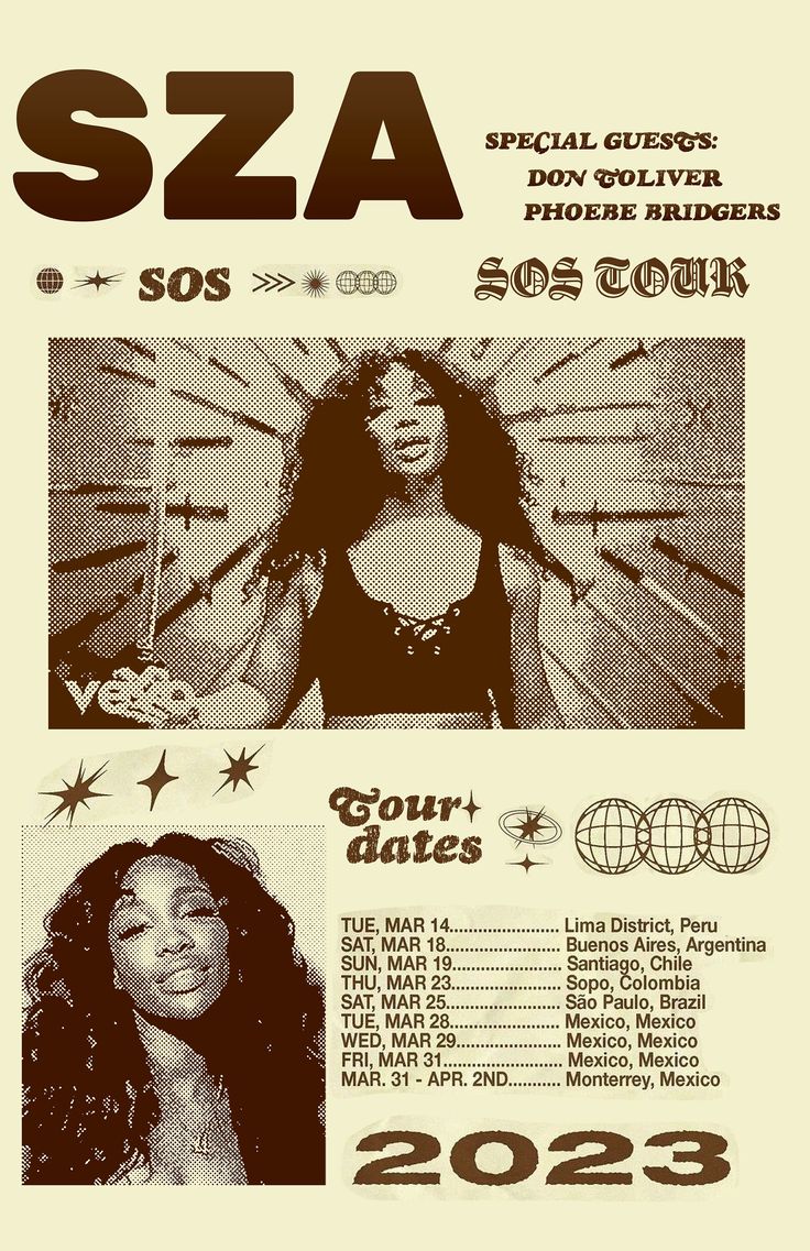 SZA Music Poster N125