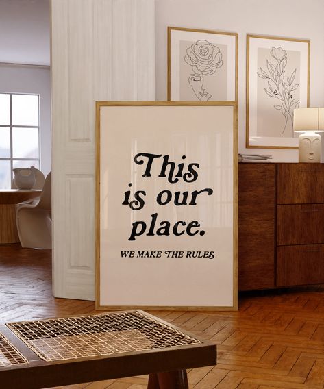 This Is Our Place We Make The Rules Wall Art, Taylor Swift Printable Wall Art