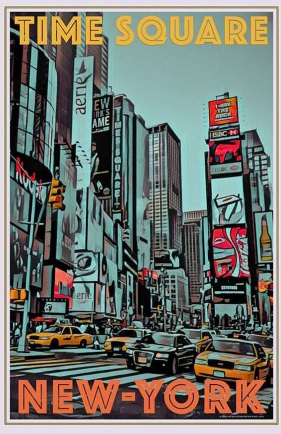 The Best Vintage Travel Posters New York City | The Travel Tester